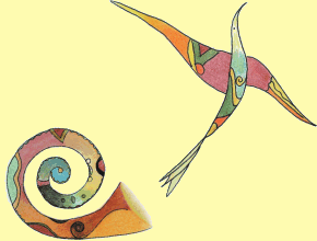 Logo - Taube mit Horn